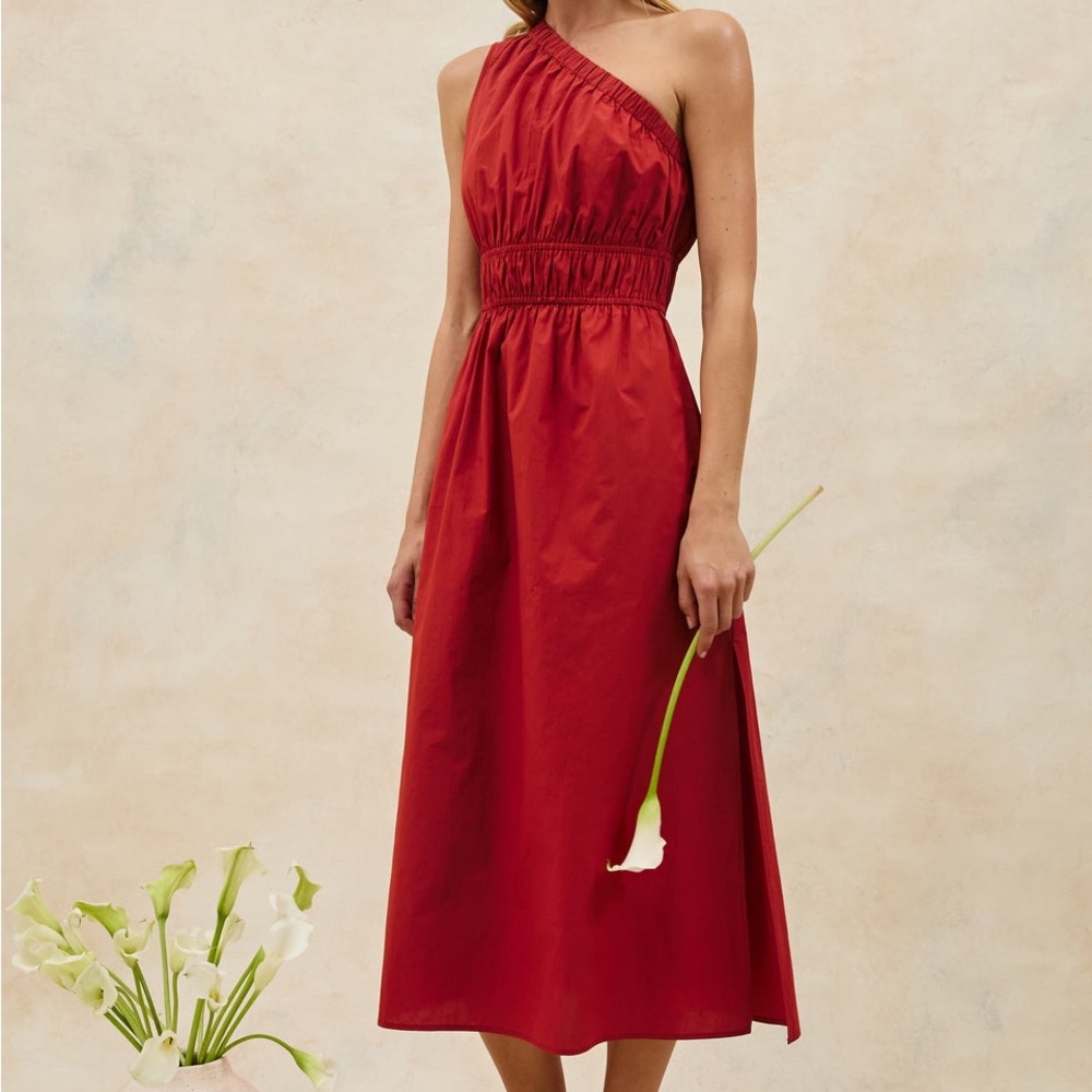 NWT Rails Red Asymmetrical One-Shoulder Sundress
